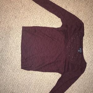 Plum colored American Eagle shirt